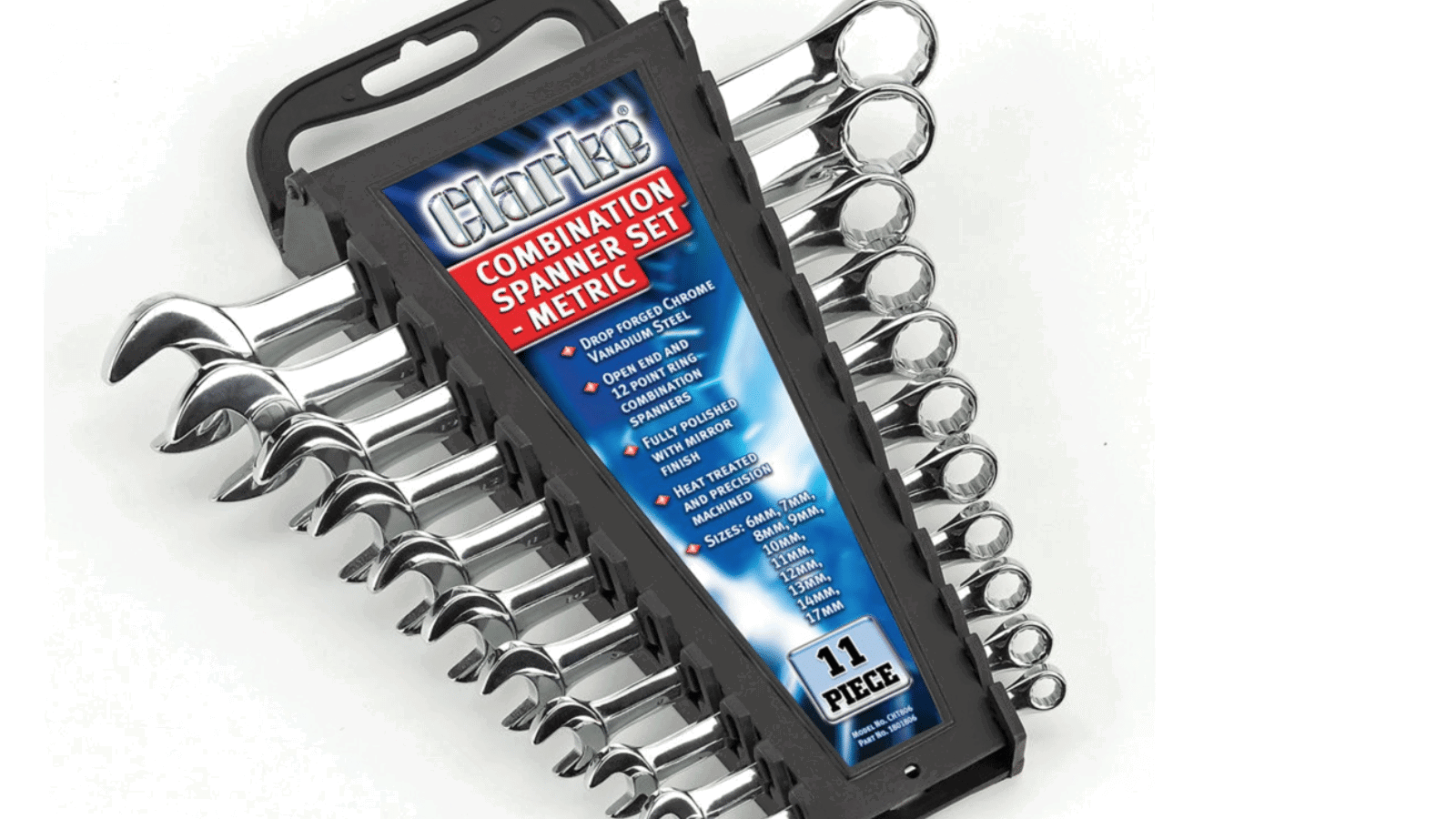 Clarke CHT806: 11 metric spanners in a carry-ready set