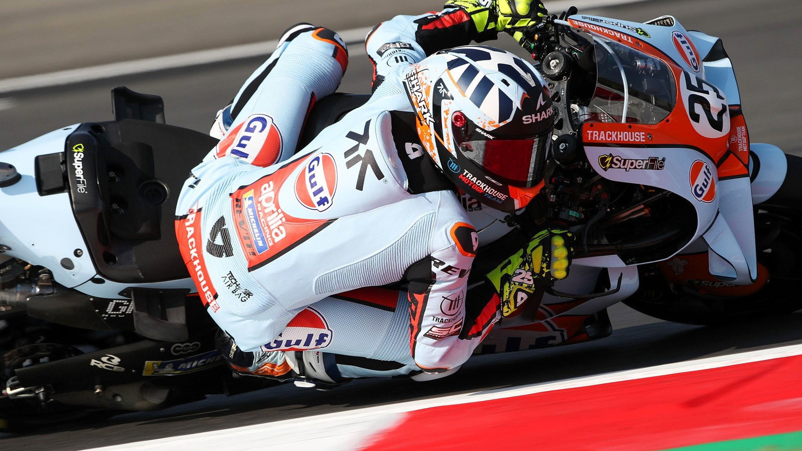 Raul Fernandez leads an Aprilia 1-2-3 at Mandalika