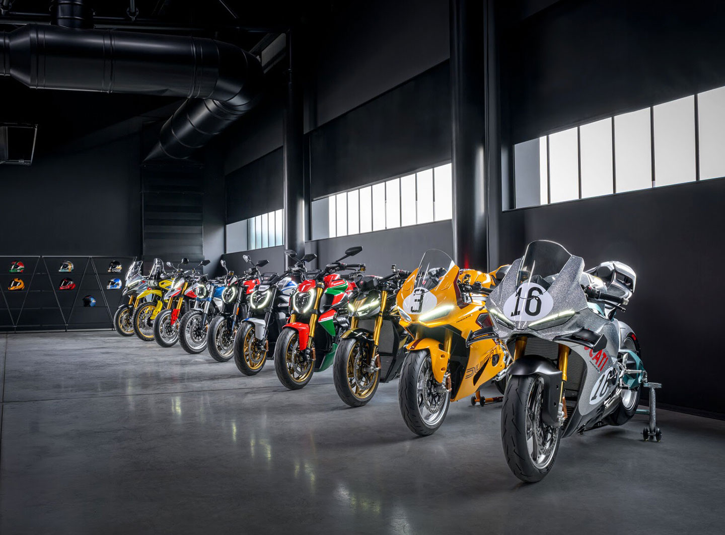 Ducati Collezione 100 collection on display