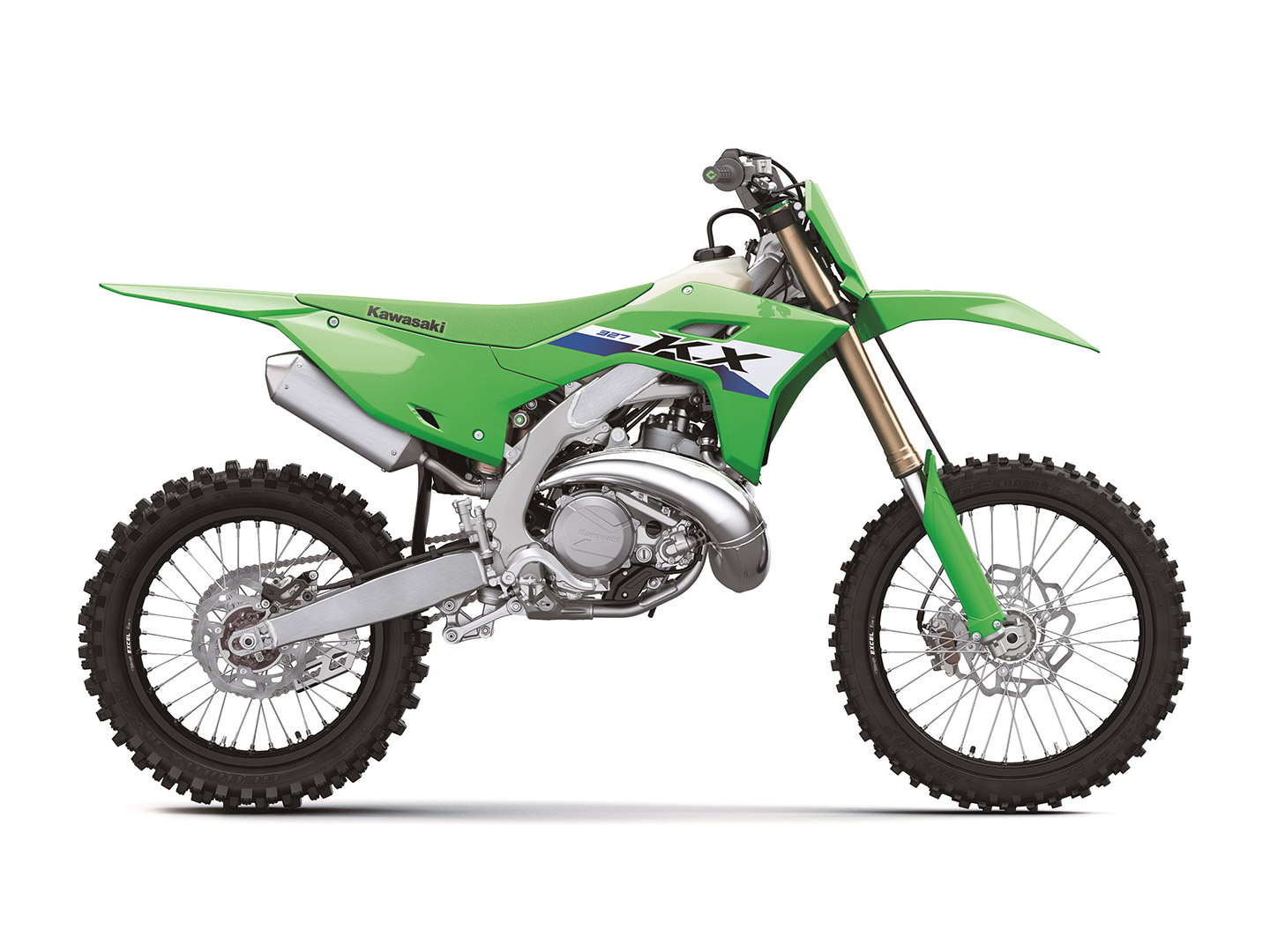 2027 Kawasaki KX327 studio right side profile
