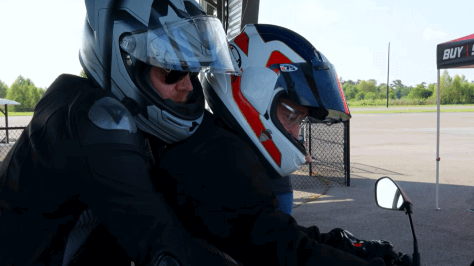 Freddie Spencer puts Bill Burr through a track-riding lesson