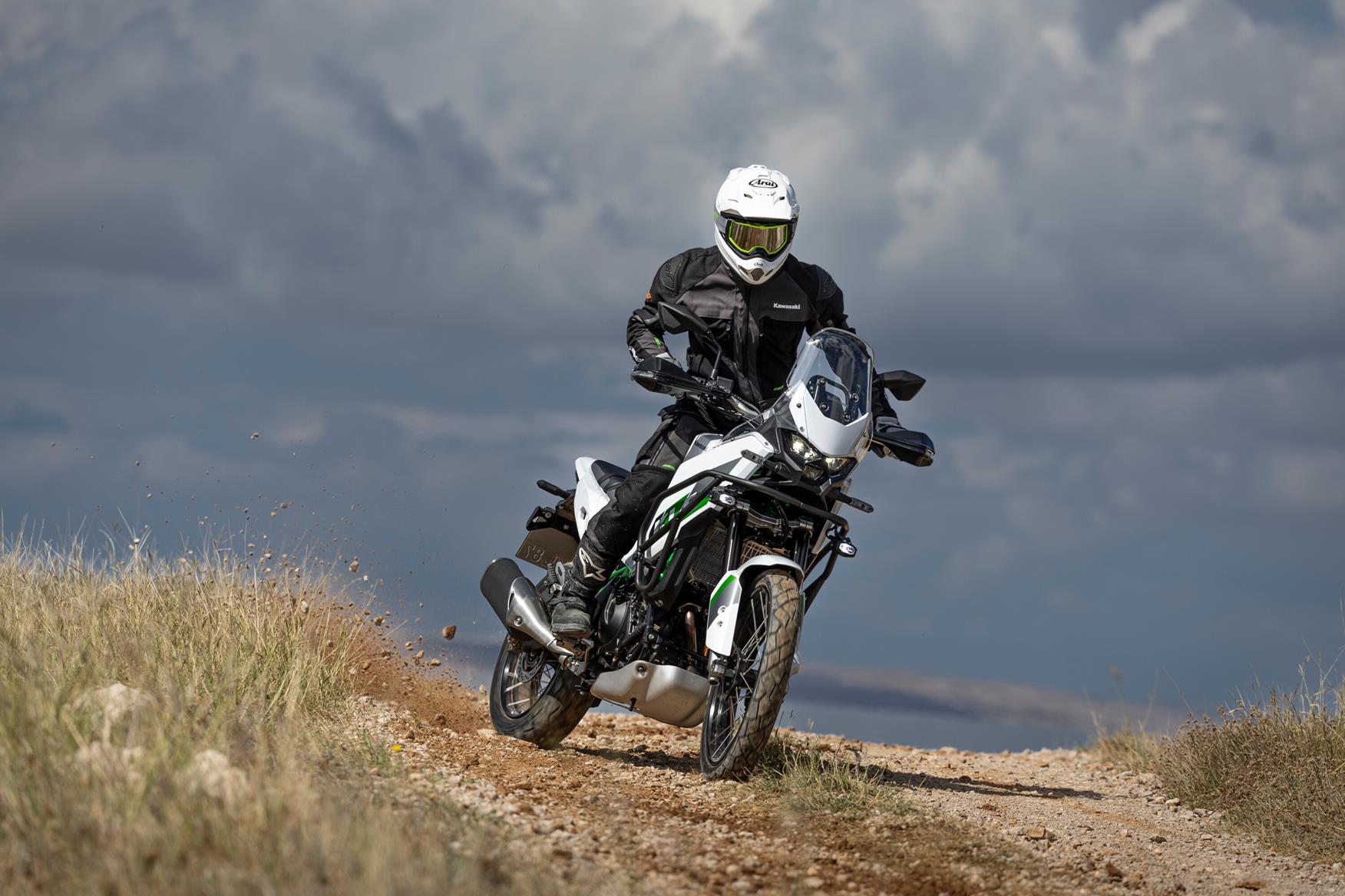 Kawasaki KLE500 SE Smartride με συμπλέκτη χωρίς μανέτα στις στάσεις