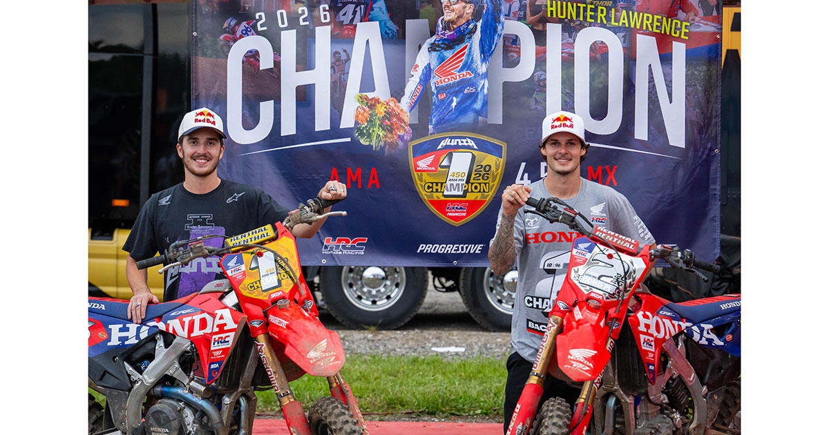 Hunter Lawrence claims his first 450MX championship
