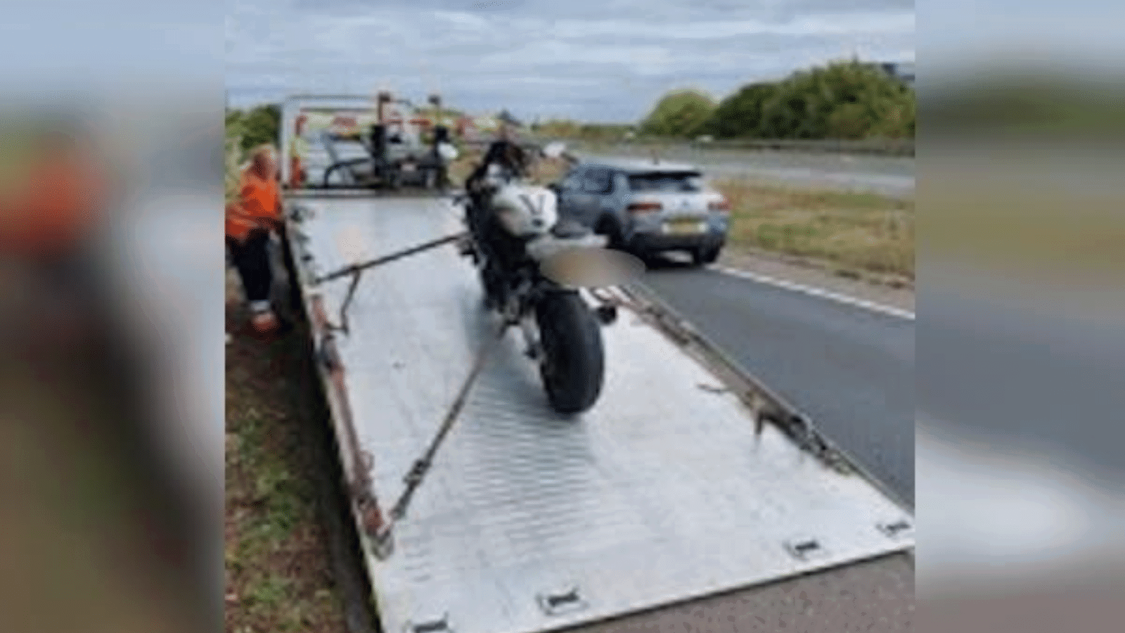 Nearly 140mph before police seize the motorcycle