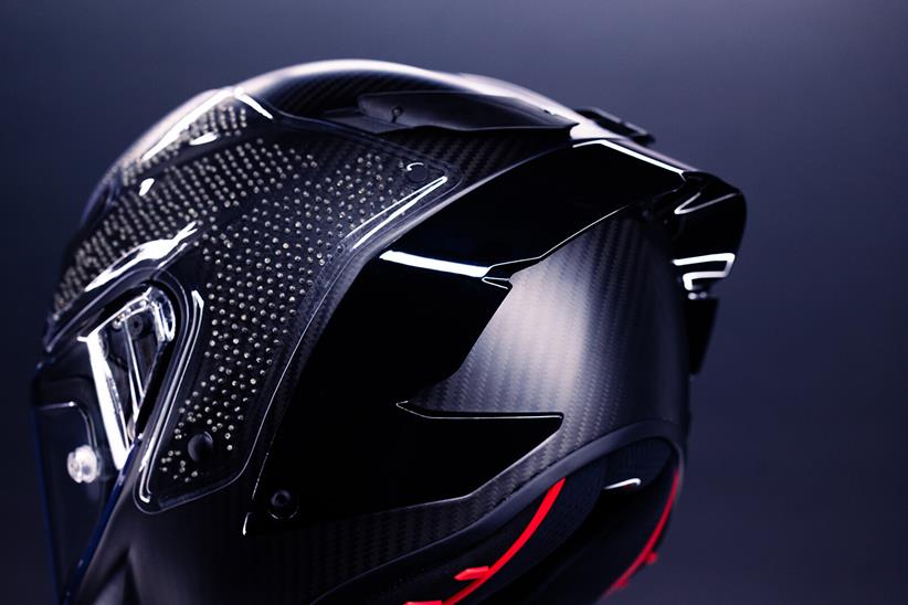 AGV Pista GP R3 with re-designed rear spoiler