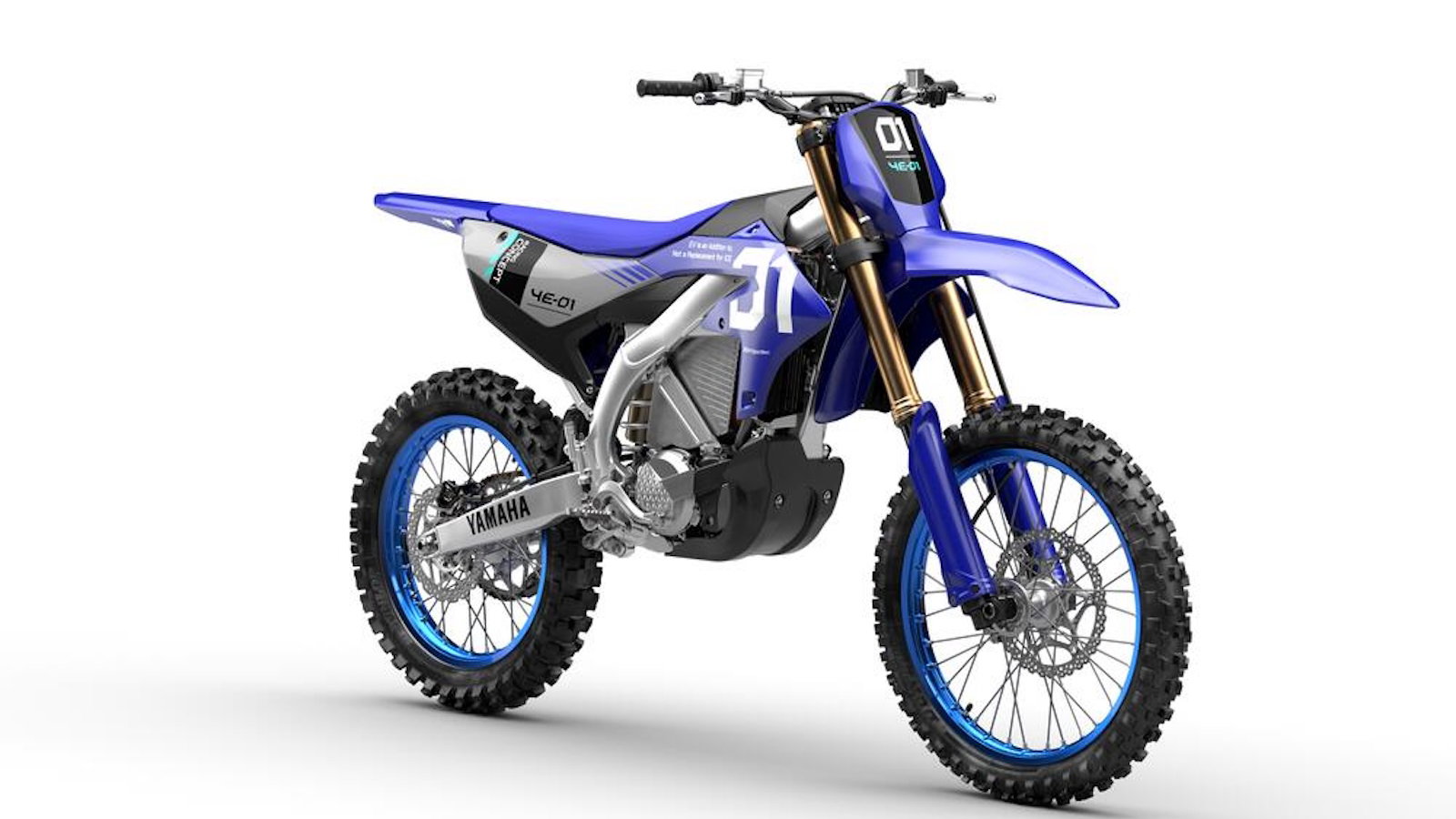 Yamaha YE-01 electric motocrosser set for MXoN 2026 display