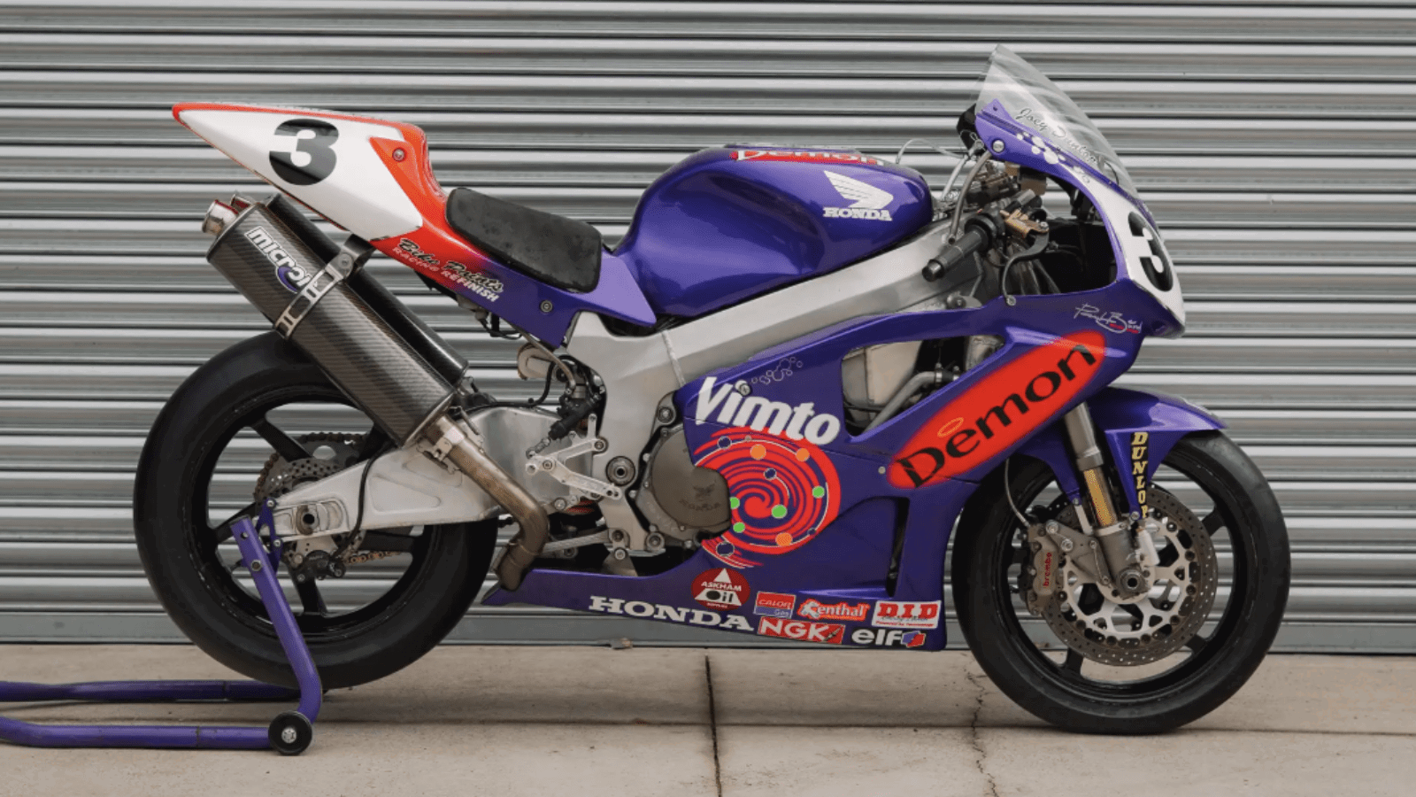 Dunlop and McGuinness Vimto Honda SP-1s go to auction