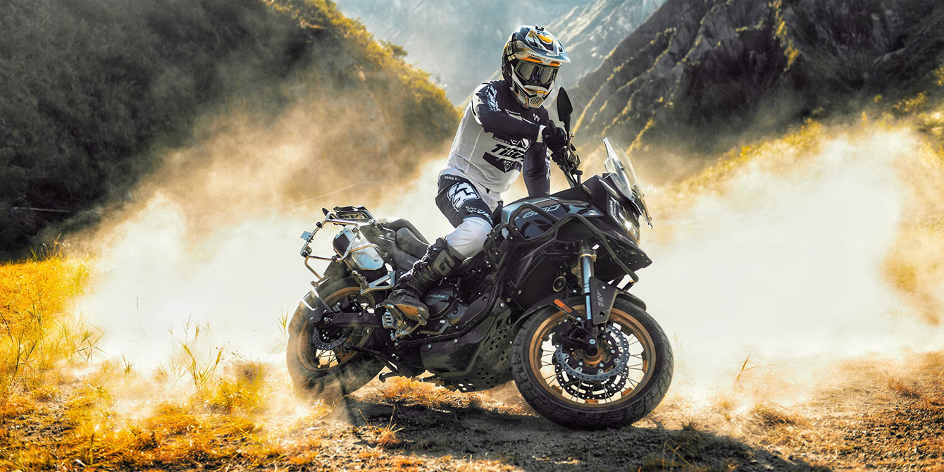 Cyclone RX600: twin-cylinder A2 adventure from €4,995