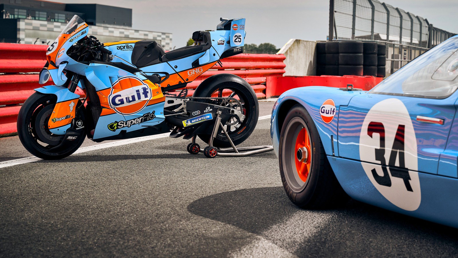 Trackhouse Aprilia honours the Ford GT40 in Gulf colours