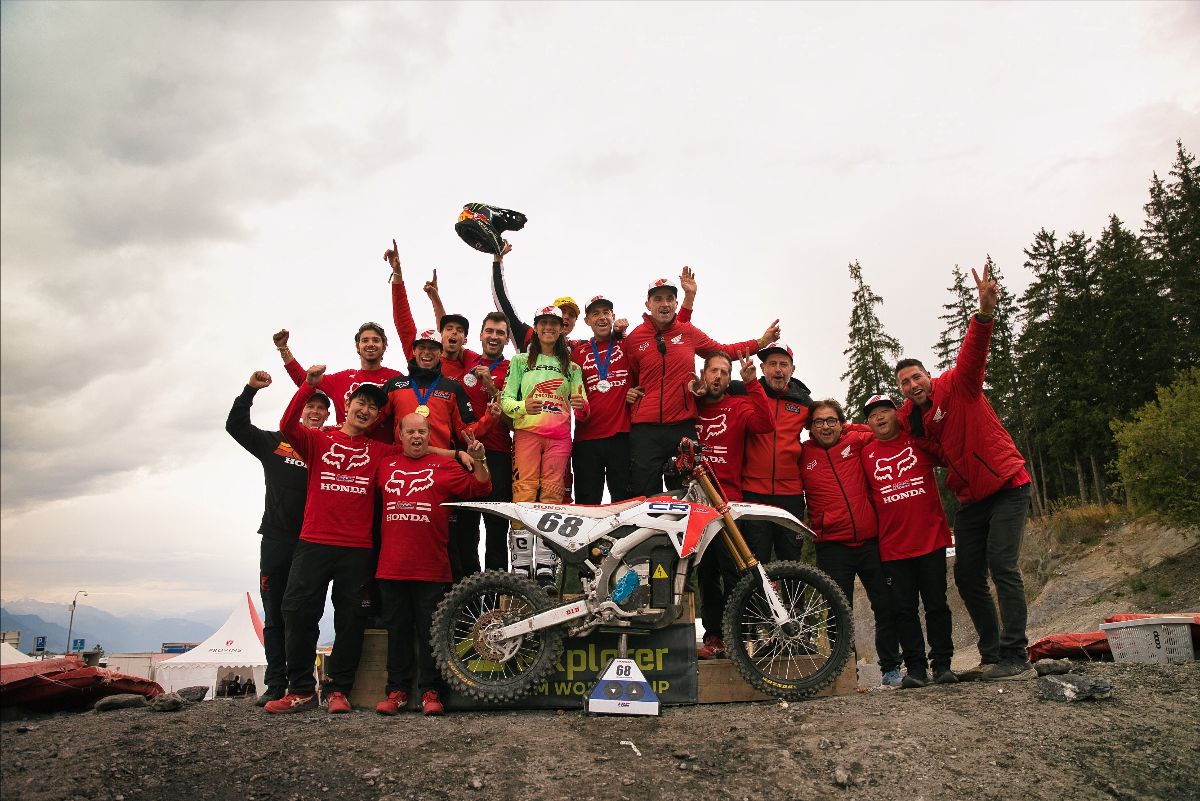 Tosha Schareina takes the FIM E-Xplorer title with Honda