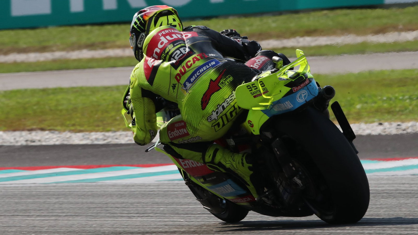 Sepang is breaking up beneath the MotoGP bikes